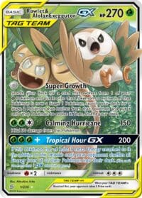 Rowlet & Alolan Exeggutor GX - 1/236 - Ultra Rare - Español