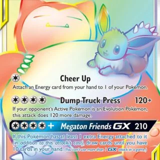 Eevee & Snorlax GX - 191/181 - Hyper Rare - Inglés
