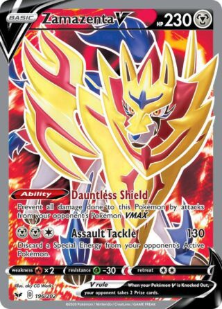 Zamazenta V - 196/202 - Full Art - Inglés