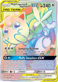 Mega Lopunny & Jigglypuff GX - 261/236 - Hyper Rare - Inglés