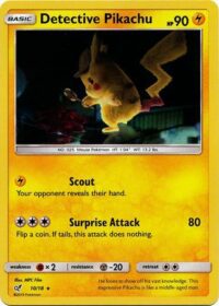 Detective Pikachu - 10/18 - Holo Rare - Español