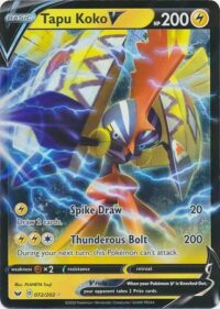Tapu Koko V - 072/202 - Ultra Rare - Español
