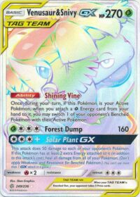 Venusaur & Snivy GX - 249/236 - Hyper Rare - Inglés