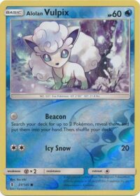Alolan Vulpix - 21/145 - Common Reverse Holo -  Inglés