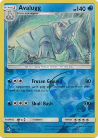 Avalugg - 30/131 - Rare Reverse Holo - Inglés