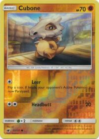 Cubone - 52/111 - Common Reverse Holo - Inglés