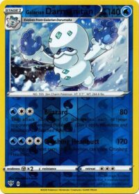 Galarian Darmanitan - 044/189 - Rare Reverse Holo - Inglés