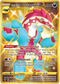 Galarian Obstagoon - 198/185 - Secret Rare - Español - NEAR MINT