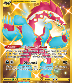 Galarian Obstagoon - 198/185 - Secret Rare - Inglés