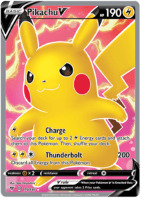 Pikachu V - 170/185 - Full Art Ultra Rare - Español - NEAR MINT