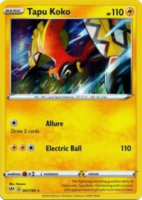 Tapu Koko - 061/189 - Holo Rare - Español