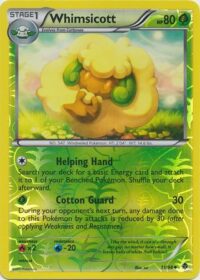Whimsicott - 11/98 - Uncommon Reverse Holo - Inglés