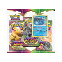 Sword & Shield Vivid Voltage 3 Pack Blister with Vaporeon Promo (Pokemon) - Inglés