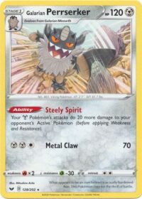 Galarian Perrserker - 128/202 - Rare - Inglés
