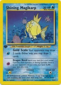 Shining Magikarp - 66/64 - Holo 1st Edition - Inglés - Estado MP