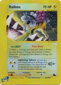 Raikou - 28/144 - Rare Reverse Holo - Inglés - Estado LP
