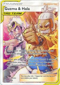 Guzma & Hala - 229/236 - Full Art Ultra Rare - Inglés