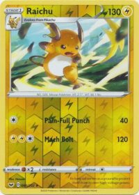 Raichu - 066/202 - Rare Reverse Holo - Español