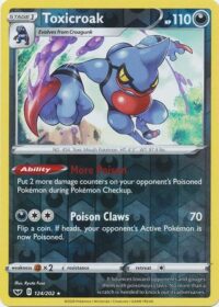 Toxicroak - 124/202 - Holo Rare Reverse Holo - Español
