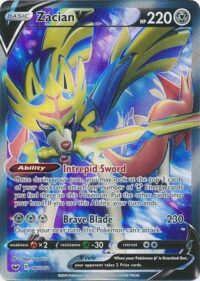 Zacian V - 195/202 - Full Art Ultra Rare - Español