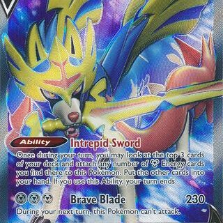 Zacian V - 195/202 - Full Art Ultra Rare - Inglés