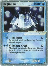 Regice ex - 98/106 - Ultra-Rare- Inglés - Lighly Played