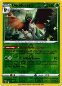 Decidueye - 013/189 - Holo Rare Reverse Holo - Español