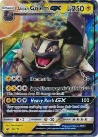 Alolan Golem GX - 34/111 - Ultra Rare - Español