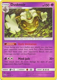 Dusknoir - 53/147 - Rare Theme Deck Exclusive - Ingles
