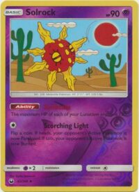 Solrock - 62/168 - Uncommon Reverse Holo - Ingles