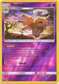 Shedinja - 95/214 - Rare Reverse Holo - Ingles