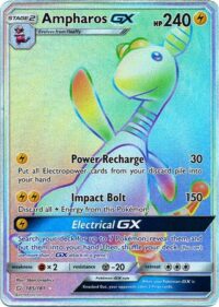 Ampharos GX - 185/181 - Hyper Rare - Inglés