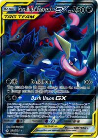 Greninja & Zoroark GX - 200/214 - Full Art Ultra Rare - Inglés