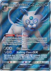 Alolan Persian GX - 219/236 - Full Art Ultra Rare - Inglés
