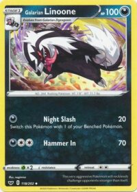 Galarian Linoone - 118/202 - Uncommon - Español - Near Mint