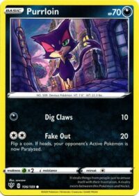 Purrloin - 106/189 - Common - Español Neart Mint