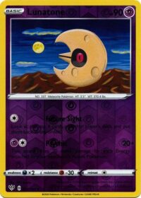 Lunatone - 072/189 - Uncommon Reverse Holo - Ingles