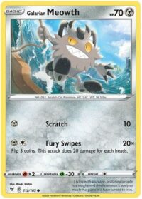 Galarian Meowth - 112/185 - Common - Español - Near Mint