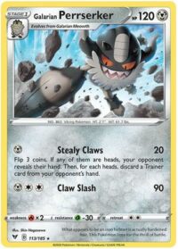 Galarian Perrserker - 113/185 - Rare - Español - Near Mint