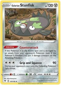 Galarian Stunfisk - 125/185 - Uncommon - Español - Near Mint