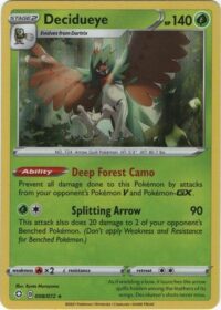 Decidueye - 8/72 - Holo Rare - Inglés - NEAR MINT