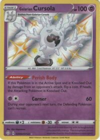 Galarian Cursola - SV50/SV122 - Shiny Rare - Inglés - NEAR MINT
