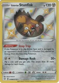 Galarian Stunfisk - SV88/SV122 - Shiny Rare - Inglés - NEAR MINT