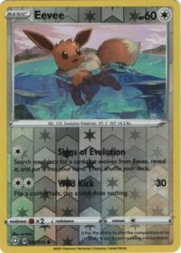 Eevee - 52/72 - Common Reverse Holo - Inglés - NEAR MINT