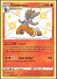 Cinderace - SV17/SV122 - Shiny Rare - Inglés - NEAR MINT