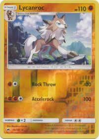 Lycanroc - 76/147 - Rare Reverse Holo - Ingles