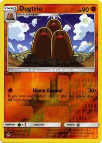 Dugtrio - 86/214 - Rare Reverse Holo - Ingles