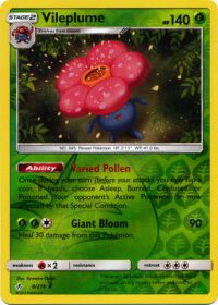 Vileplume - 8/214 - Holo Rare Reverse Holo - Ingles