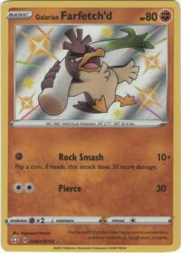 Galarian Farfetch'd - SV63/SV122 - Shiny Rare - Ingles - Near Mint