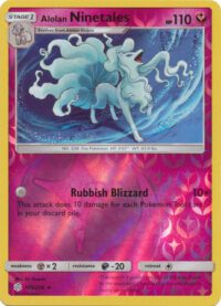 Alolan Ninetales - 145/236 - Holo Rare Reverse Holo - Portugues